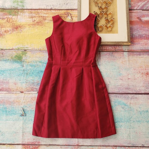 kate spade Dresses & Skirts - Kate Spade Red Silk Cotton A-line Cocktail Dress